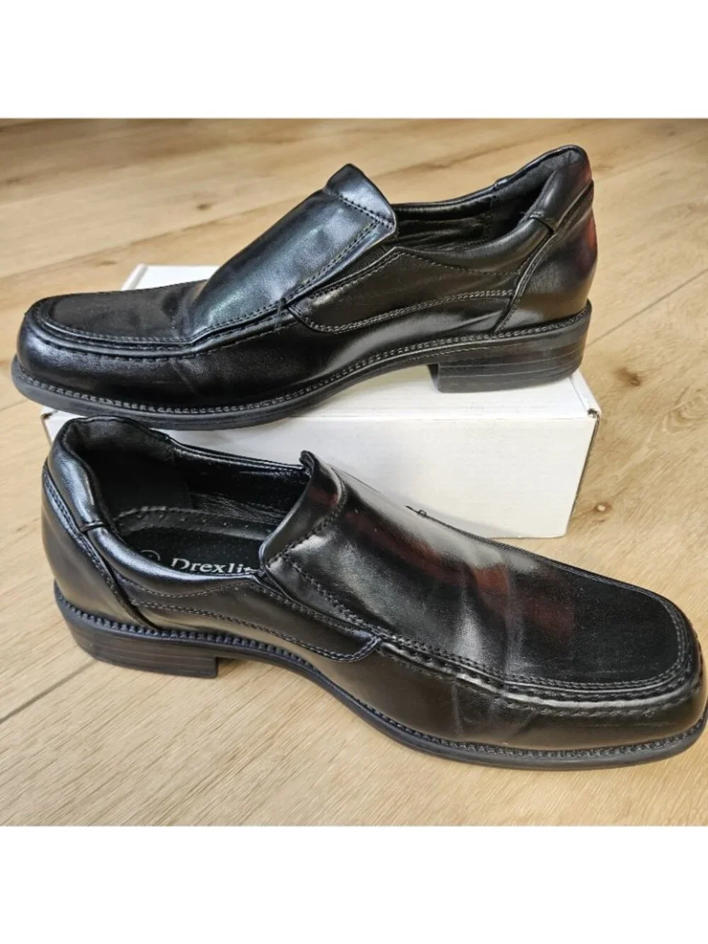 Drexlite Black Dress Shoes Size 6 M Youth Boys Formal Concert Church Dressy